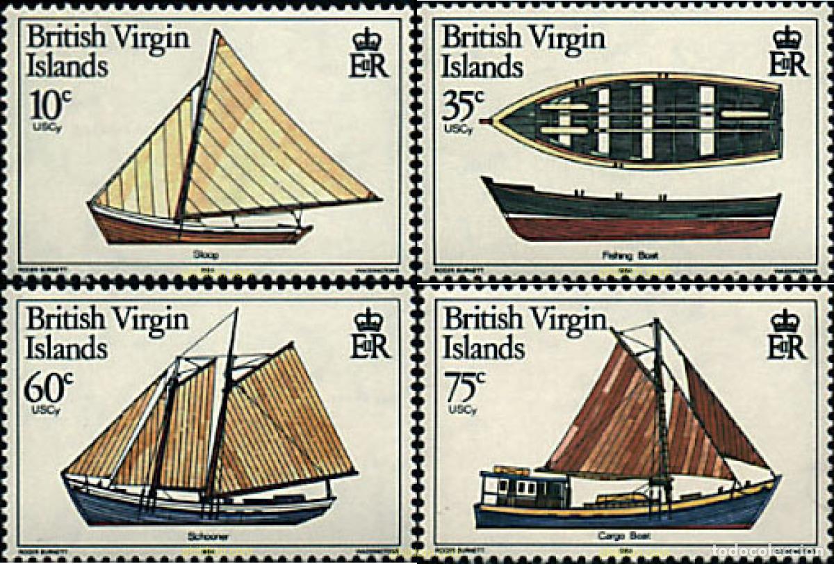 Sellos: 36357 MNH VIRGENES BRITANICAS Islas 1984 BARCOS