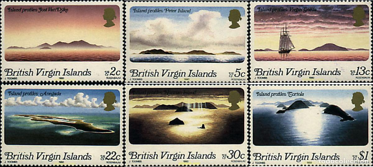 Sellos: 36349 MNH VIRGENES BRITANICAS Islas 1980 VISTAS DE LAS ISLAS
