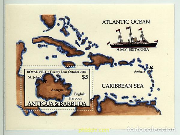 Sellos: 46767 MNH ANTIGUA Y BARBUDA 1985 VISITA REAL