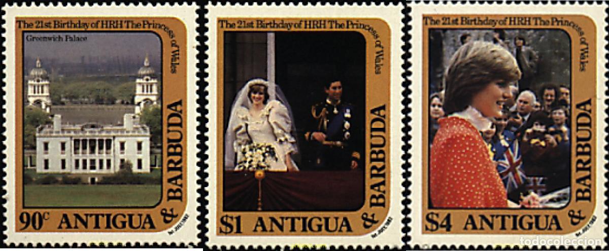 Sellos: 46719 MNH ANTIGUA Y BARBUDA 1982 21 ANIVERSARIO DE LA PRINCESA DE GALES
