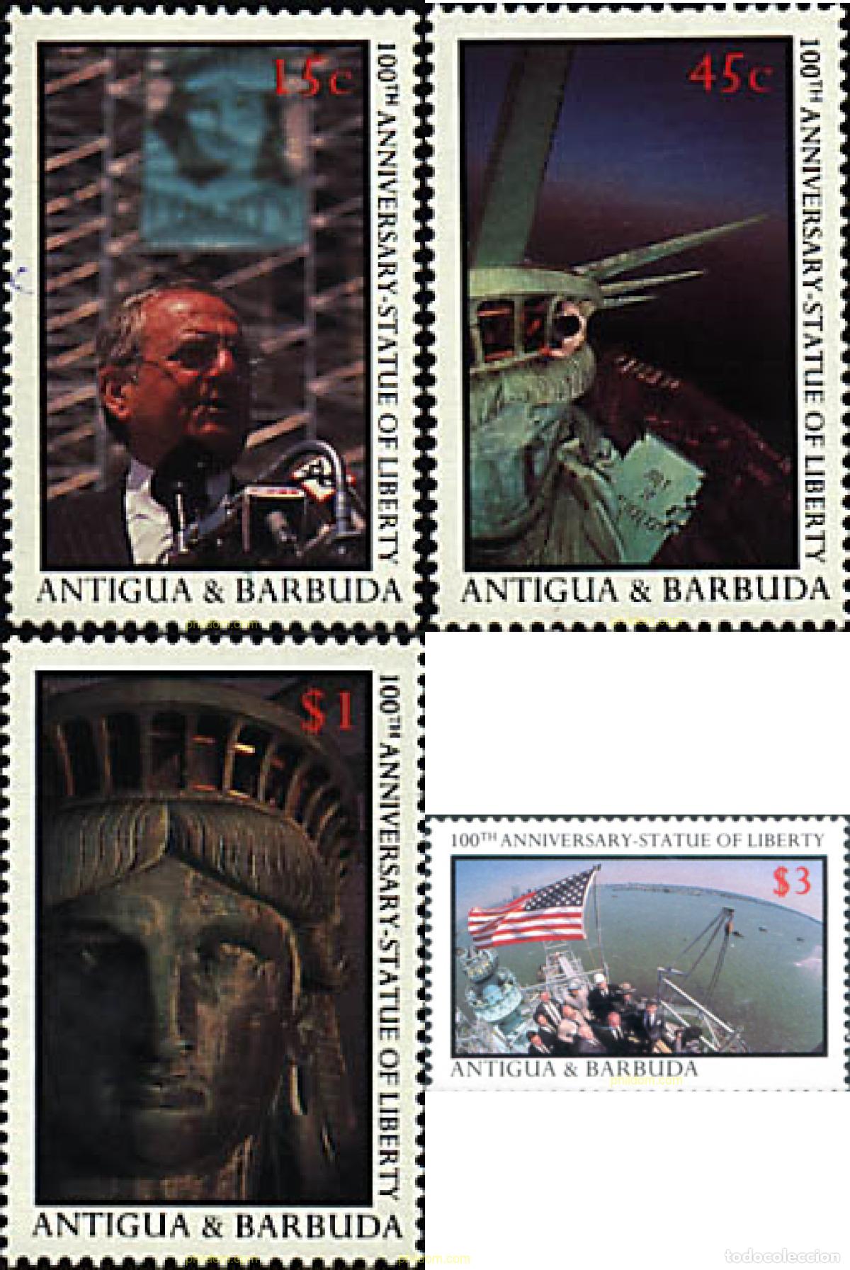 Timbres: 203336 MNH ANTIGUA Y BARBUDA 1987 CENTENARIO DE LA ESTATUA DE LA LIBERTAD