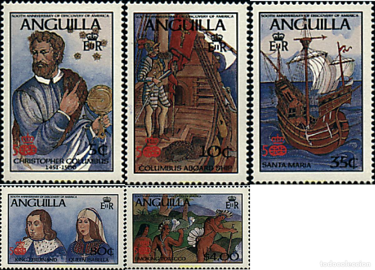 Timbres: 158828 MNH ANGUILLA 1986 500 ANIVERSARIO DEL DESCUBRIMIENTO DE AMERICA