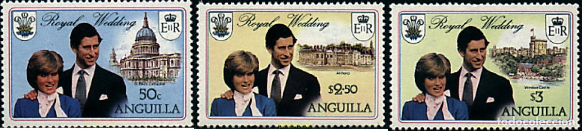Timbres: 139307 MNH ANGUILLA 1981 BODA DEL PRINCIPE CARLOS Y LADY DIANA SPENCER