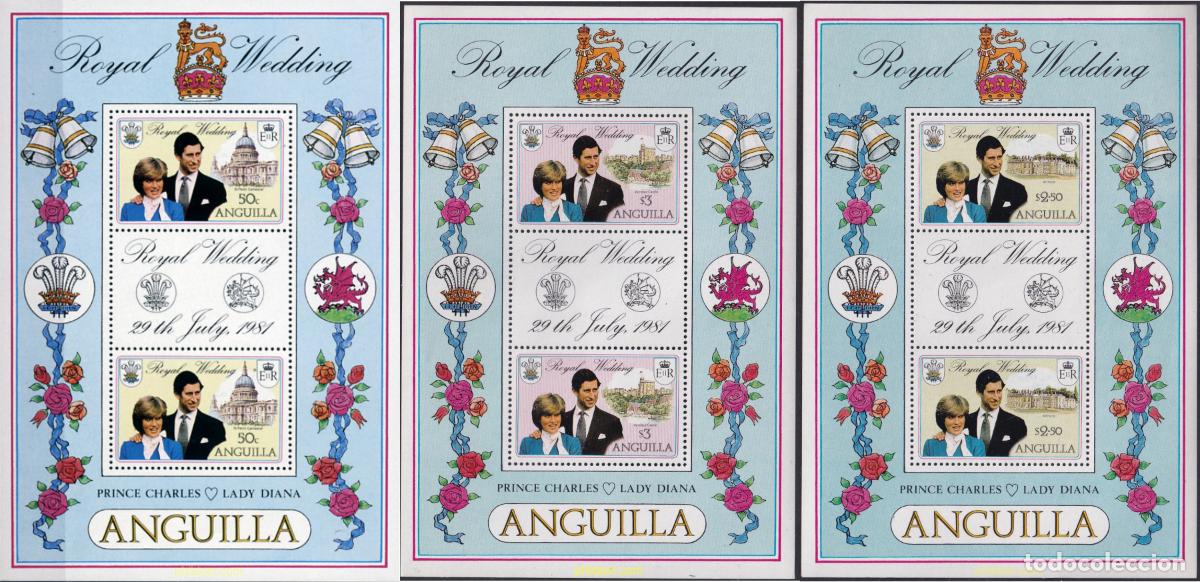 Timbres: 157743 MNH ANGUILLA 1981 BODA DEL PRINCIPE CARLOS Y LADY DIANA SPENCER