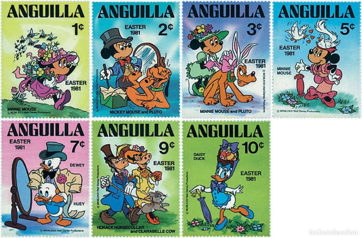 Timbres: 680408 MNH ANGUILLA 1981 PERSONAJES DE WALT DISNEY