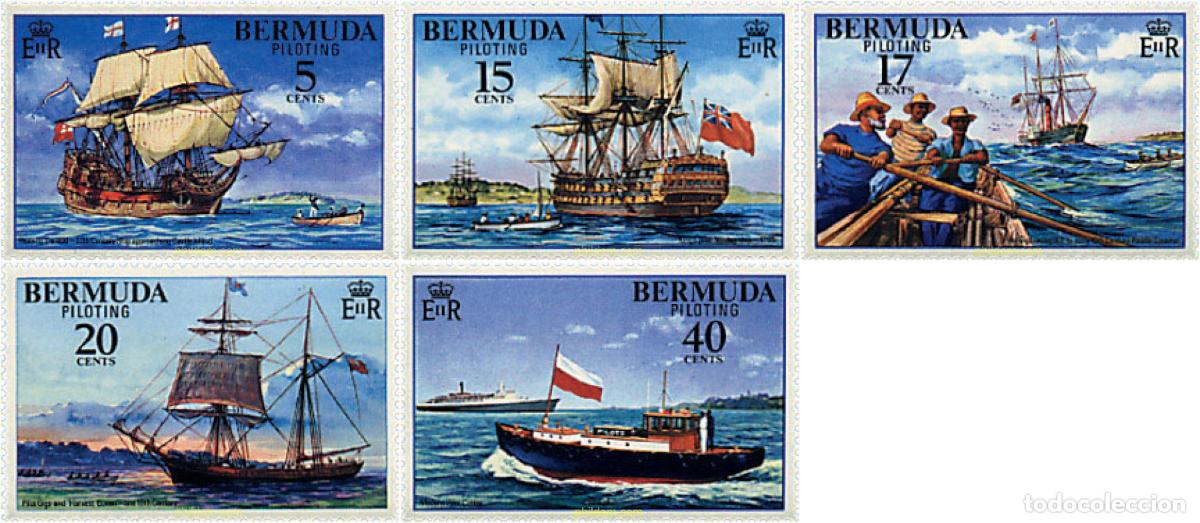 Timbres: 204006 MNH BERMUDAS 1977 BARCOS ANTIGUOS Y MODERNOS.