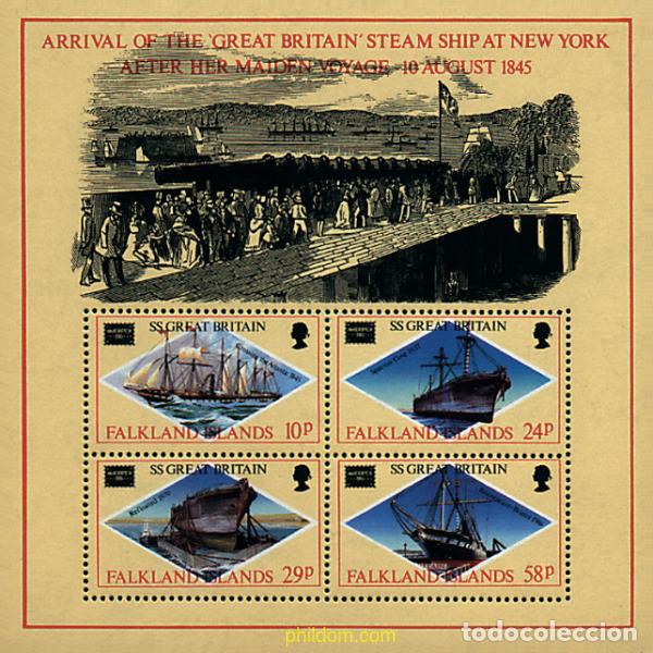 Sellos: 43233 MNH FALKLAND 1986 AMERIPEX 86. EXPOSICION FILATELICA INTERNACIONAL
