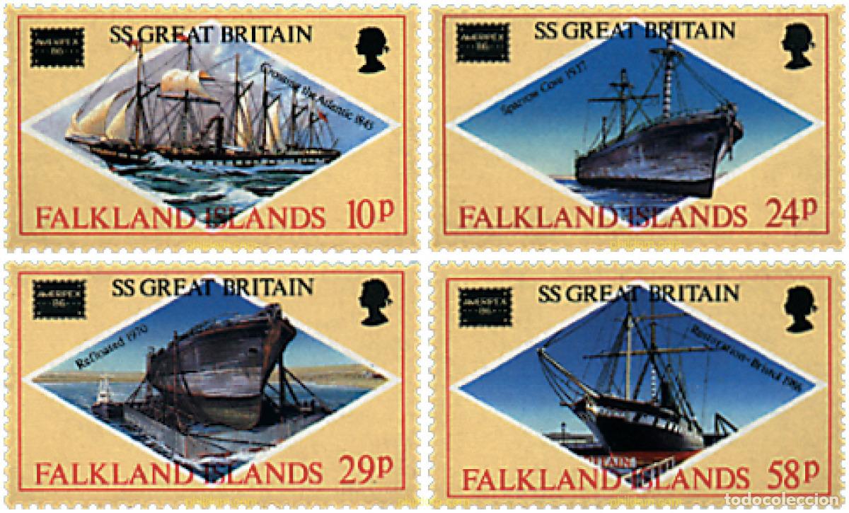Sellos: 43230 MNH FALKLAND 1986 AMERIPEX 86. EXPOSICION FILATELICA INTERNACIONAL