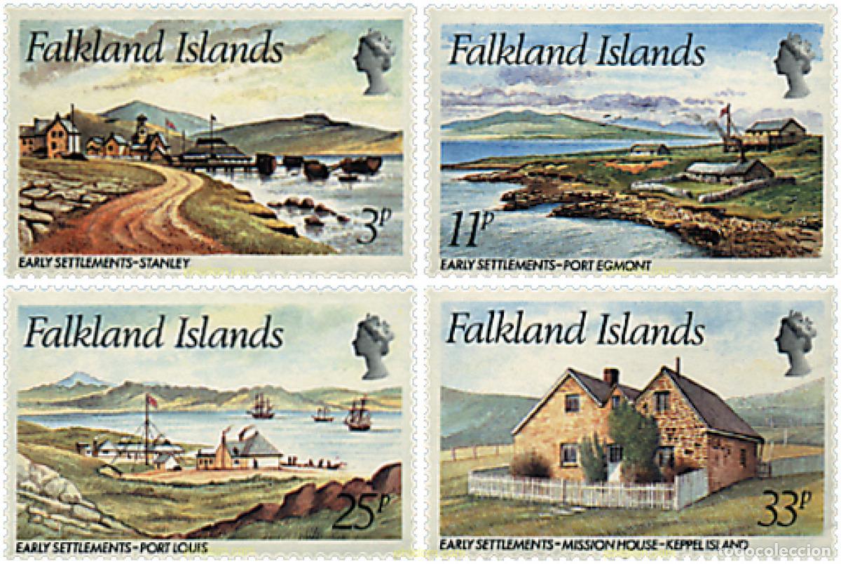 Sellos: 209759 MNH FALKLAND 1980 PRIMEROS ASENTAMIENTOS