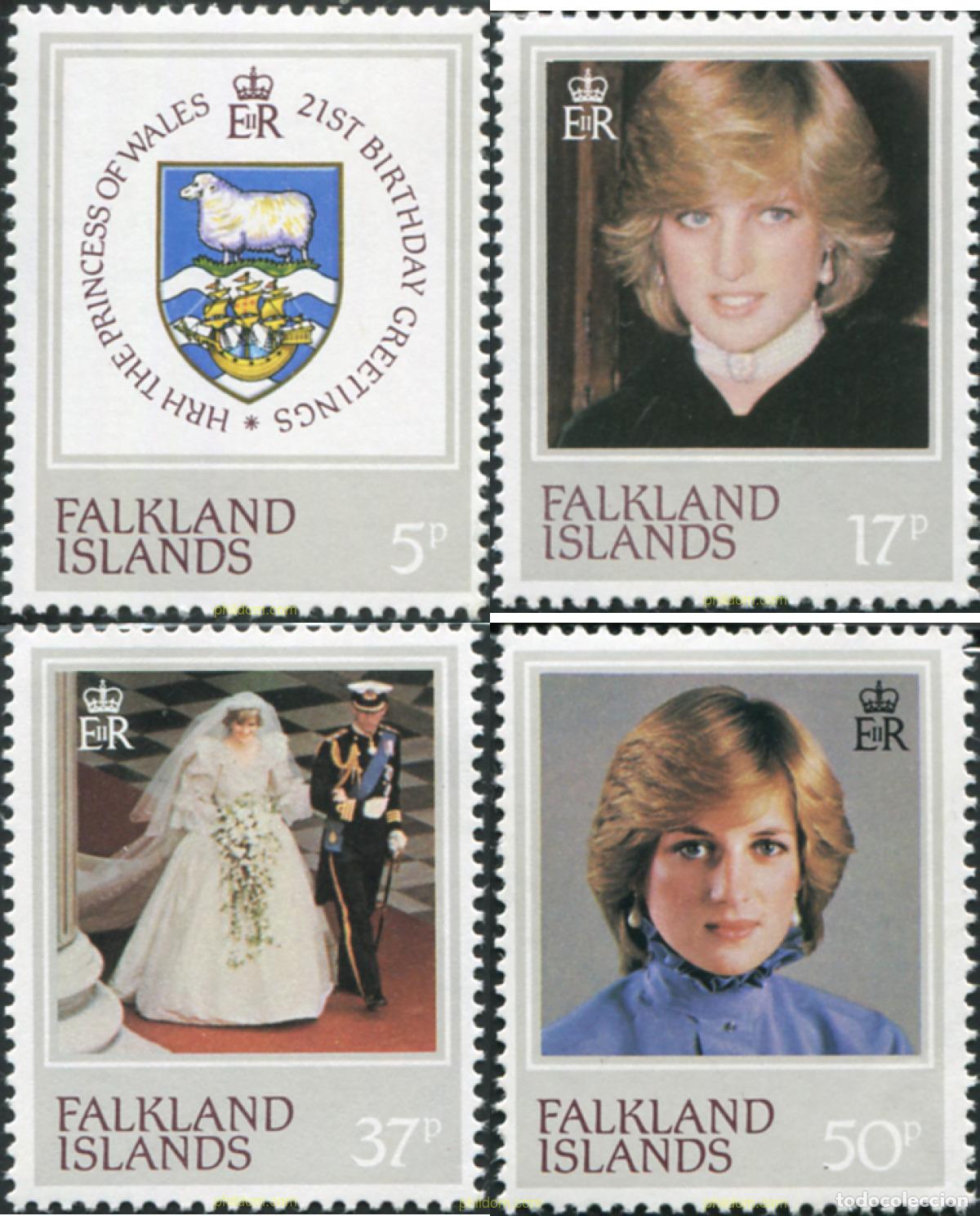 Sellos: 43219 MNH FALKLAND 1982 21 ANIVERSARIO DE LA PRINCESA DE GALES