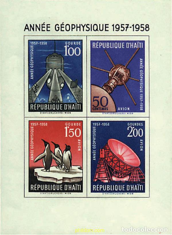 Sellos: 21240 MNH HAITI 1958 A&Ntilde;O GEOFISICO INTERNACIONAL.