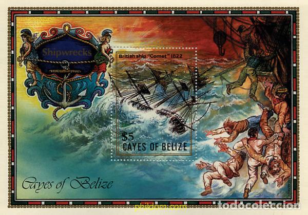 Sellos: 197188 MNH CAYOS DE BELIZE 1985 NAUFRAGIO