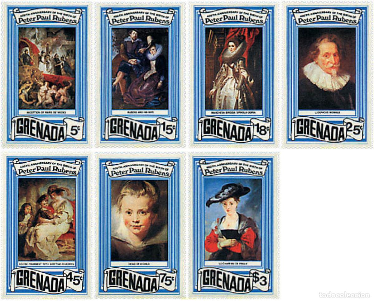 Sellos: 141400 MNH GRANADA 1978 400 ANIVERSARIO DEL NACIMIENTO DE P.P. RUBENS