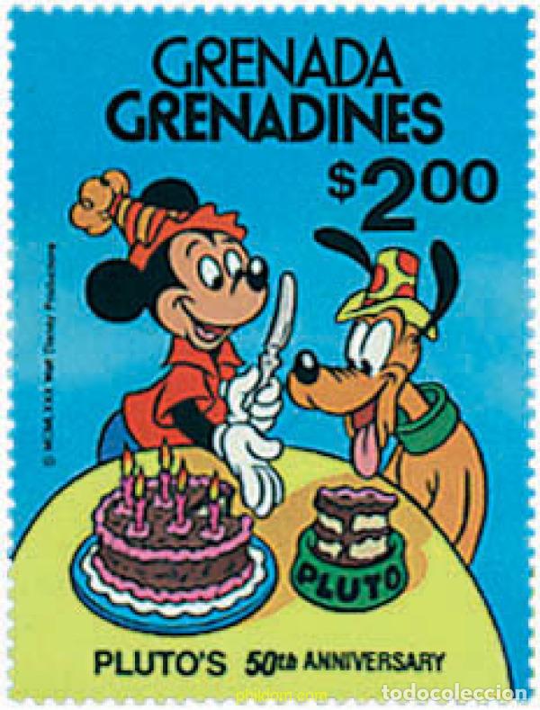 Sellos: 47806 MNH GRANADA GRANADINAS 1981 50 ANIVERSARIO DE PLUTO