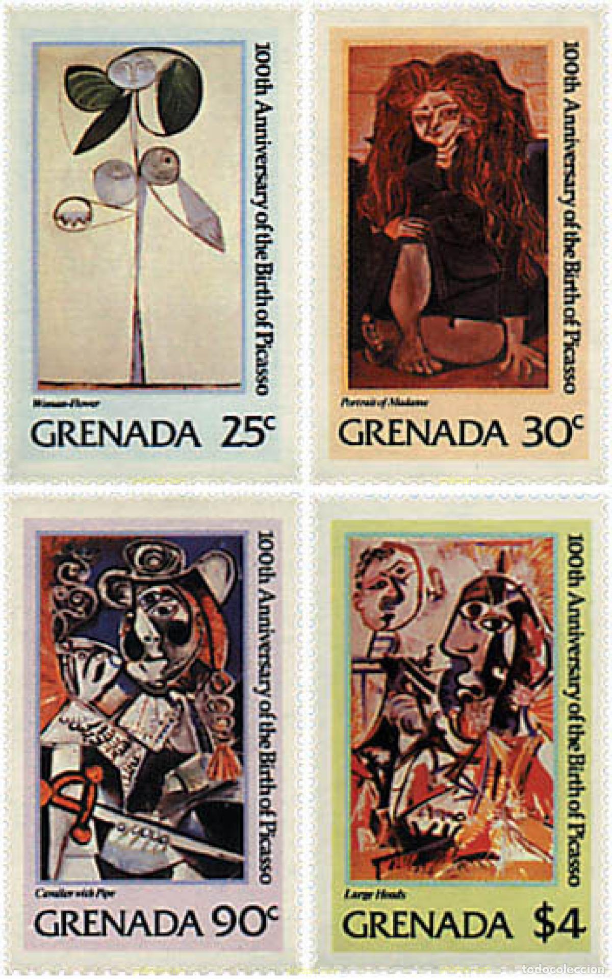 Sellos: 91341 MNH GRANADA 1981 CENTENARIO DEL NACIMIENTO DE PABLO PICASSO