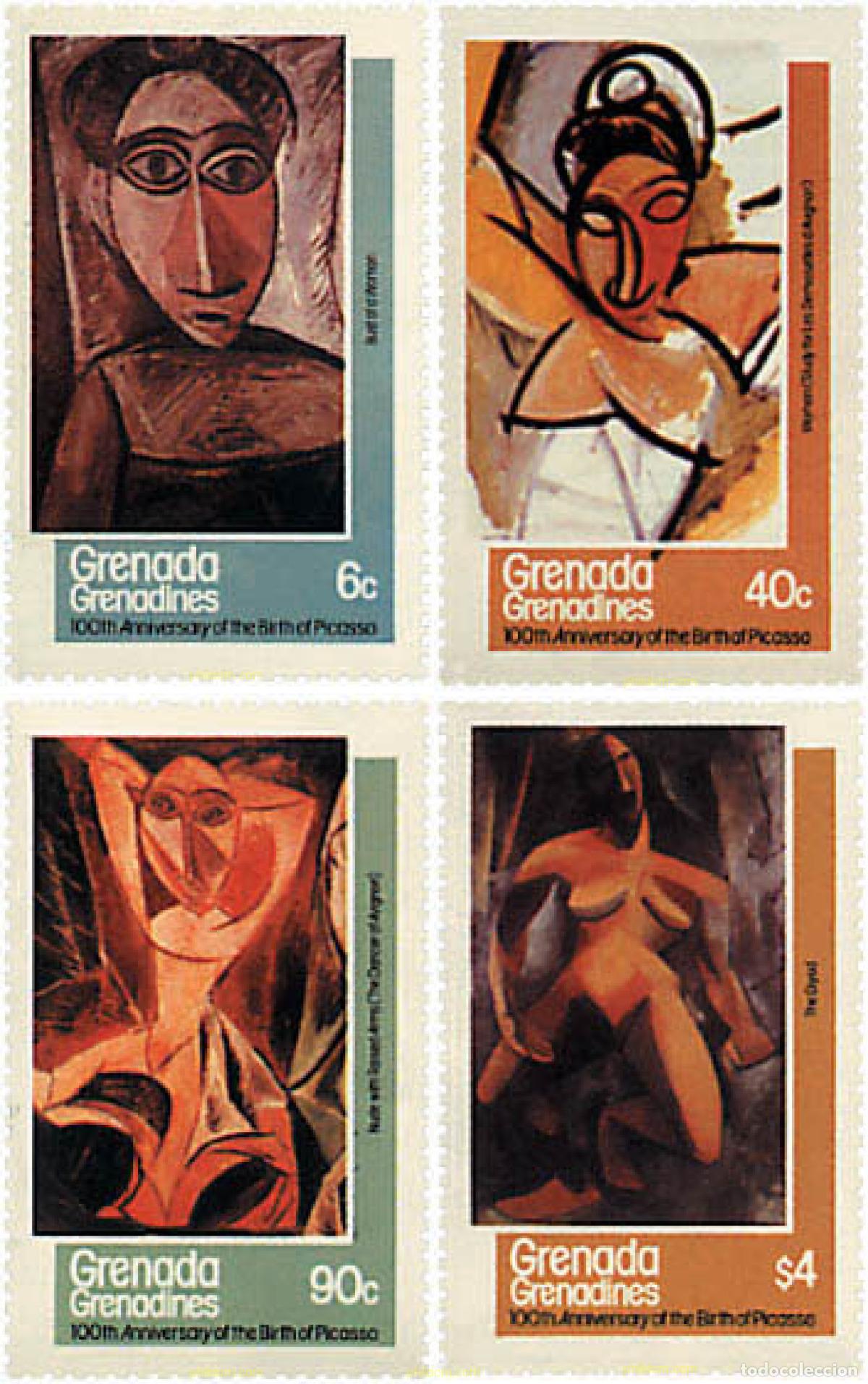 Sellos: 141539 MNH GRANADA GRANADINAS 1981 CENTENARIO DEL NACIMIENTO DE PABLO PICASSO