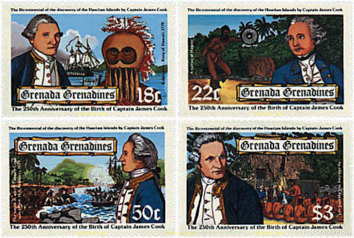 Sellos: 141527 MNH GRANADA GRANADINAS 1978 250 ANIVERSARIO DEL NACIMIENTO DE JAMES COOK