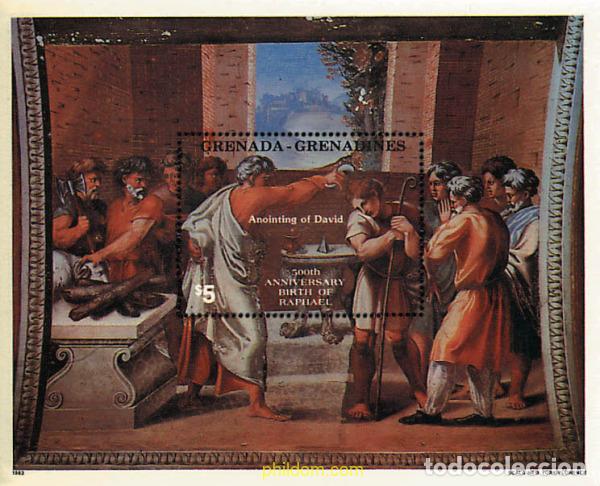 Sellos: 212736 MNH GRANADA GRANADINAS 1983 700 ANIVERSARIO DEL NACIMIENTO DE RAFAEL