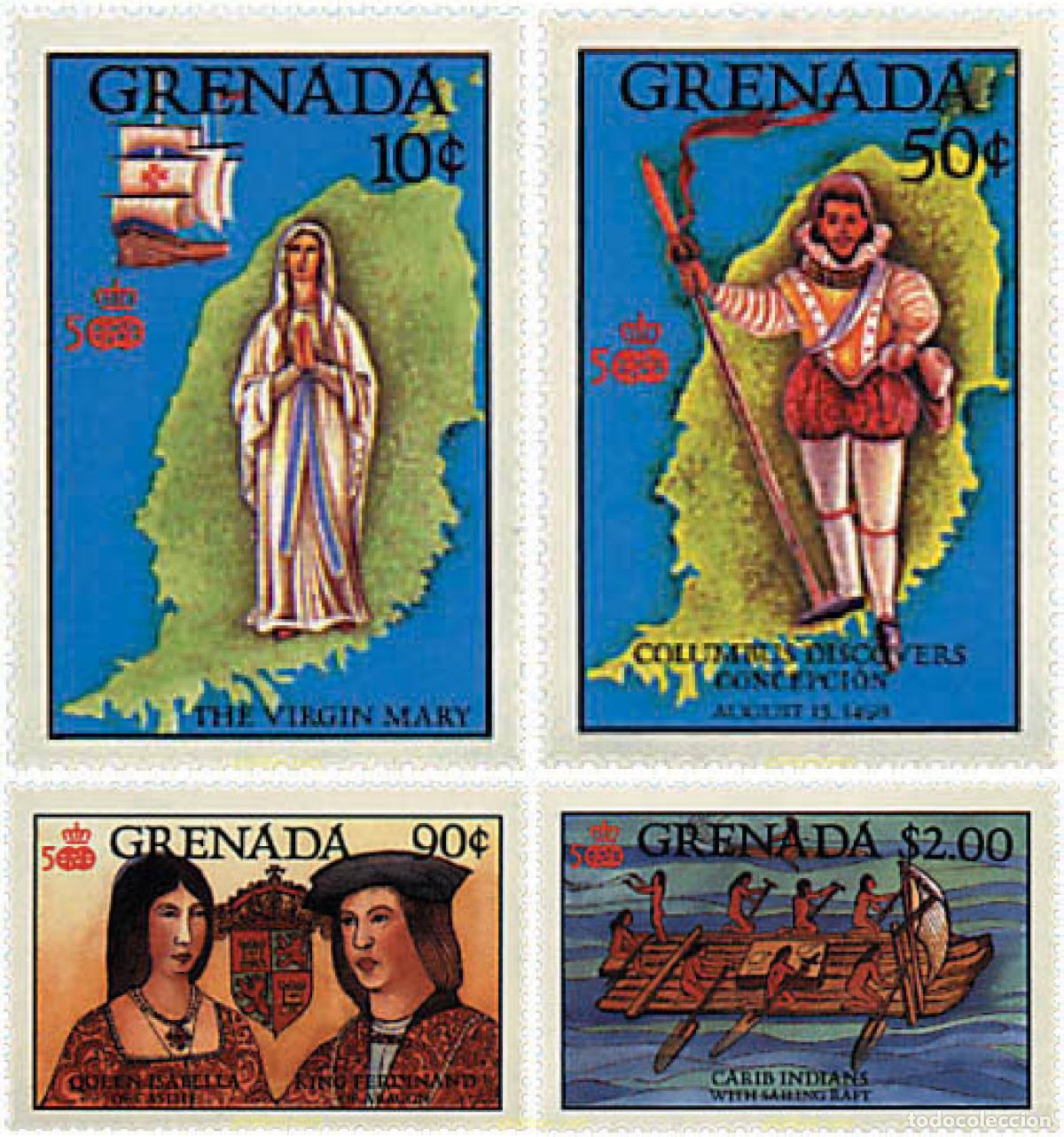 Sellos: 319129 MNH GRANADA 1987 500 ANIVERSARIO DEL DESCUBRIMIENTO DE AMERICA
