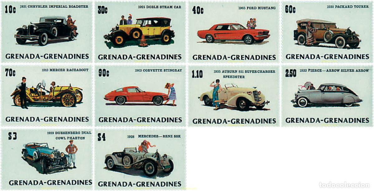Sellos: 46360 MNH GRANADA GRANADINAS 1983 AUTOMOVILES
