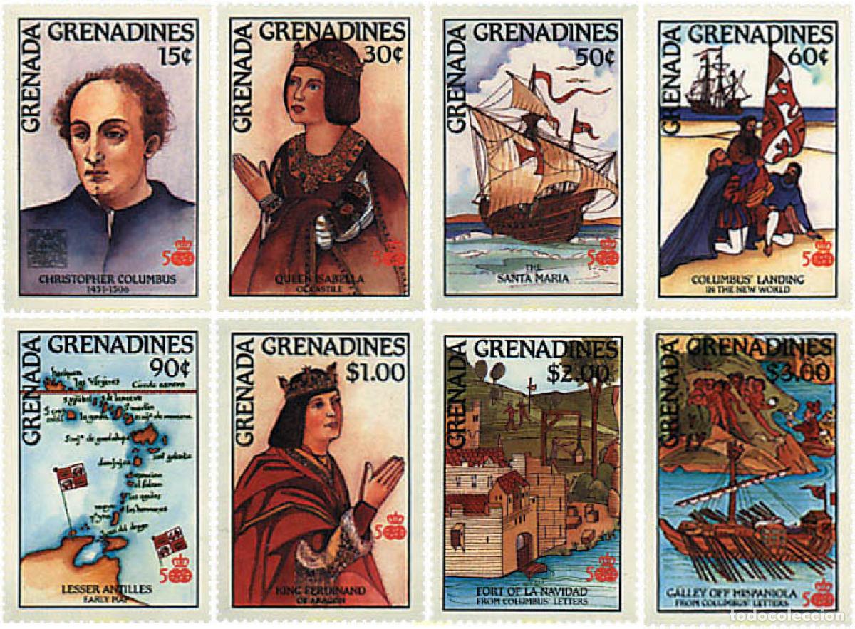 Sellos: 212717 MNH GRANADA GRANADINAS 1987 500 ANIVERSARIO DEL DESCUBRIMIENTO DE AMERICA