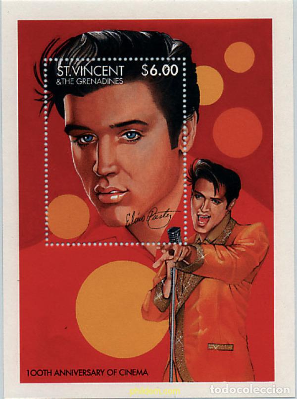 Sellos: 34500 MNH SAN VICENTE 1995 100 ANIVERSARIO DEL CINE