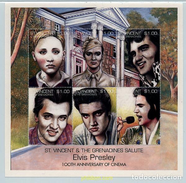 Sellos: 222141 MNH SAN VICENTE 1995 100 ANIVERSARIO DEL CINE