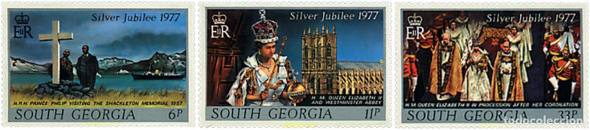 Sellos: 209775 MNH FALKLAND. Georgia del sur 1977 25 ANIVERSARIO DEL REINADO DE ISABEL II