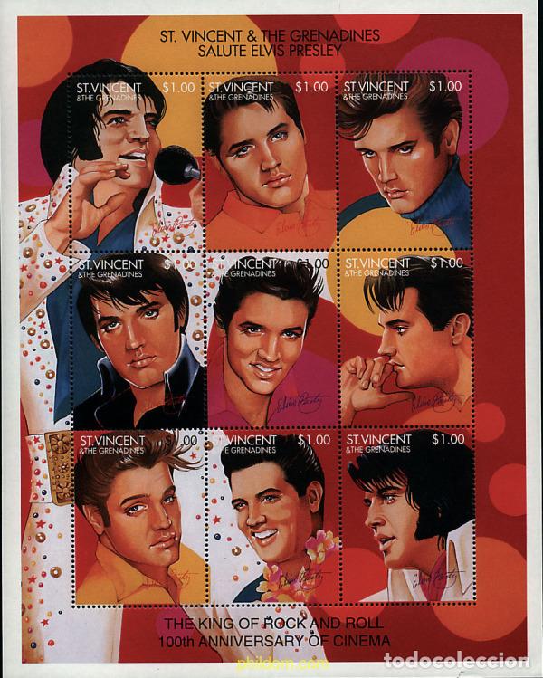 Sellos: 222140 MNH SAN VICENTE 1995 100 ANIVERSARIO DEL CINE
