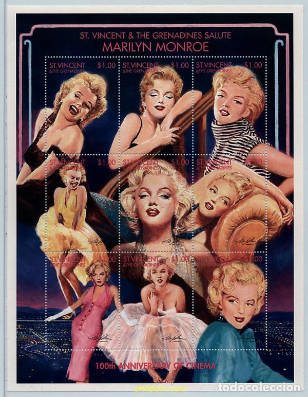 Sellos: 319351 MNH SAN VICENTE 1995 100 ANIVERSARIO DEL CINE