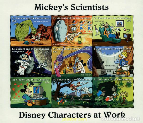 Sellos: 243144 MNH SAN VICENTE 1996 PERSONAJES DE WALT DISNEY EN EL TRABAJO