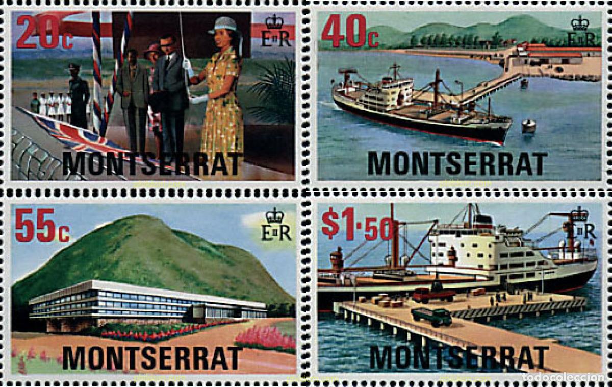 Sellos: 44649 MNH MONTSERRAT 1977 DESARROLLO DE MONTSERRAT