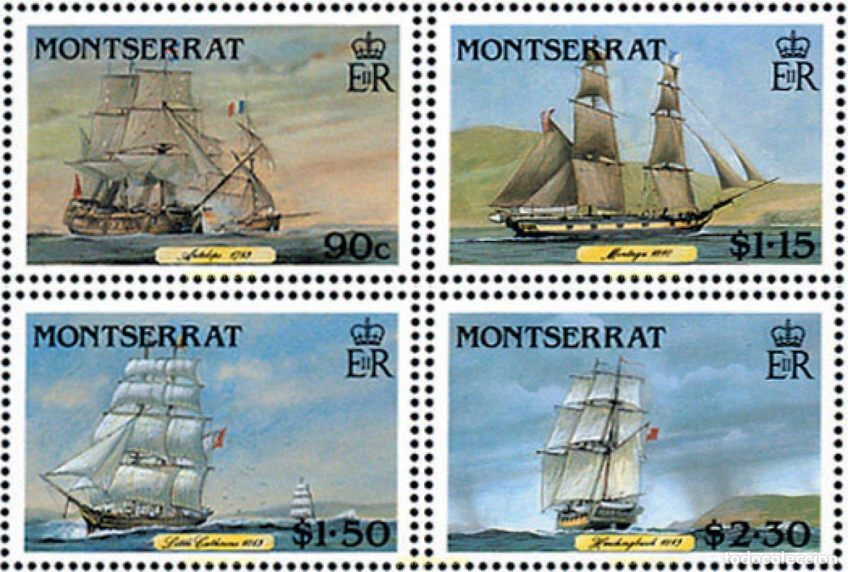 Sellos: 129481 MNH MONTSERRAT 1986 BARCOS POSTALES