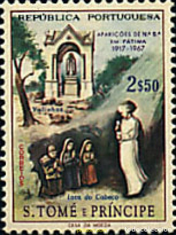 Sellos: 34632 MNH SANTO TOME Y PRINCIPE 1967 50 ANIVERSARIO DE LAS APARICIONES DE FATIMA