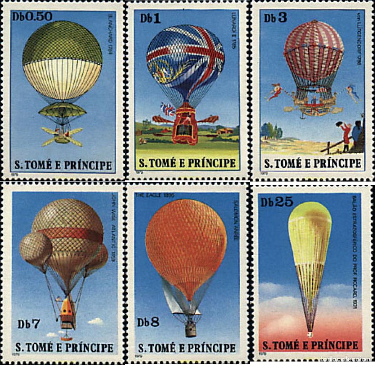 Sellos: 92551 MNH SANTO TOME Y PRINCIPE 1979 GLOBOS