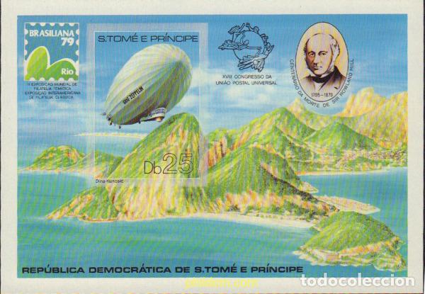 Sellos: 18216 MNH SANTO TOME Y PRINCIPE 1979 BRASILIANA 79. EXPOSICION FILATELICA INTERNACIONAL