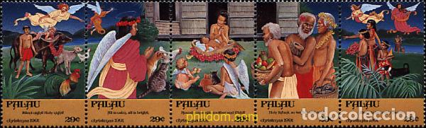 Sellos: 5044 MNH PALAU 1991 NAVIDAD