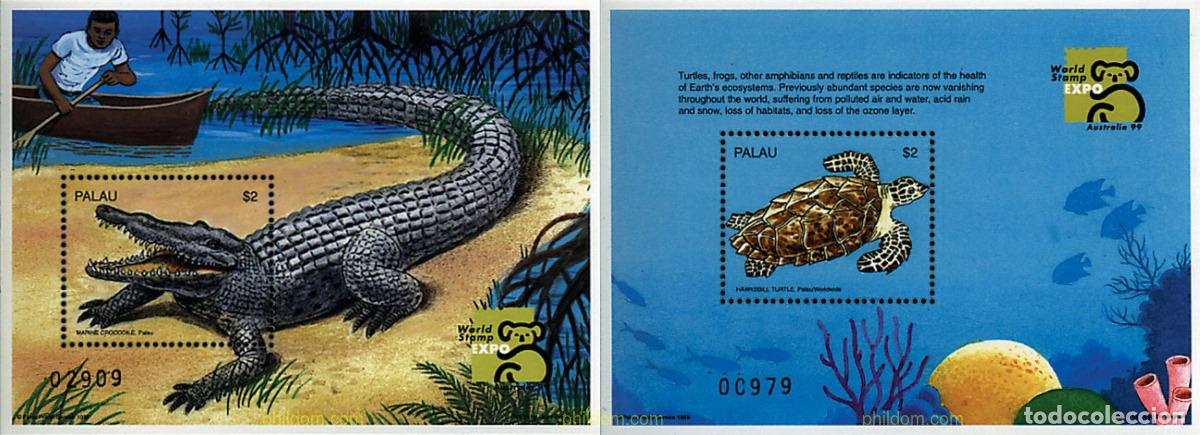Sellos: 80061 MNH PALAU 1999 FAUNA EN PELIGRO DE EXTINCION