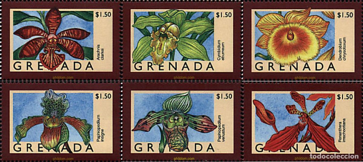 Sellos: 319582 MNH GRANADA 1998 ORQUIDEAS