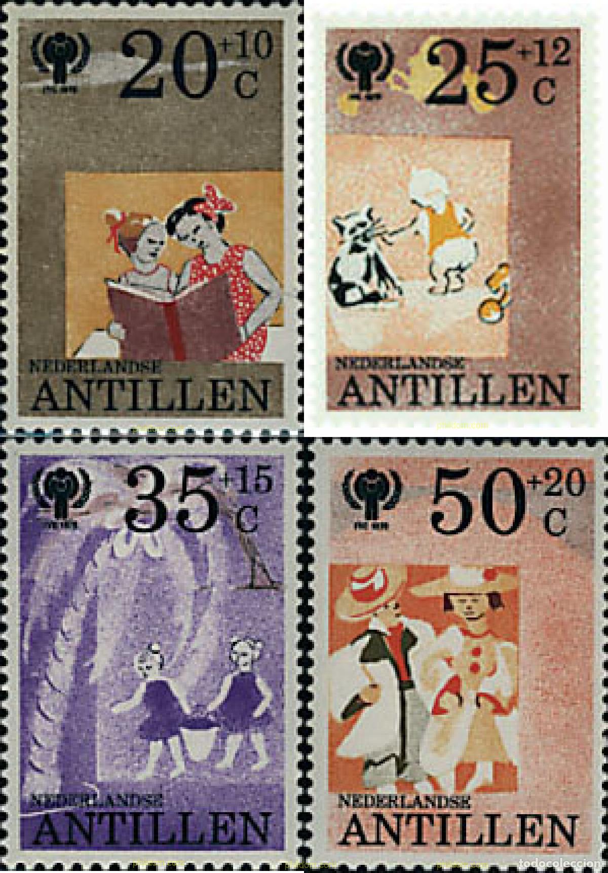 Sellos: 37628 MNH ANTILLAS HOLANDESAS 1979 A&Ntilde;O INTERNACIONAL DE LA INFANCIA