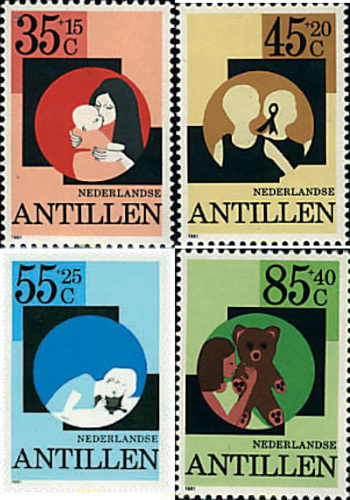 Sellos: 35998 MNH ANTILLAS HOLANDESAS 1981 PRO INFANCIA
