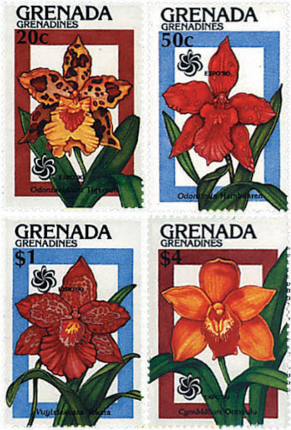 Sellos: 320142 MNH GRANADA GRANADINAS 1990 EXPO 90. EXPOSICION UNIVERSAL DE JARDINES Y ESPACIOS VERDES DE O