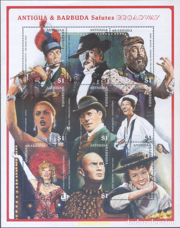 Sellos: 650739 MNH ANTIGUA Y BARBUDA 1997 ARTISTAS DE BROADWAY