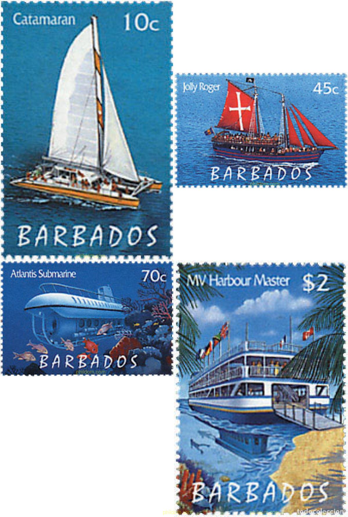 Sellos: 36298 MNH BARBADOS 1998 TURISMO. BARCOS