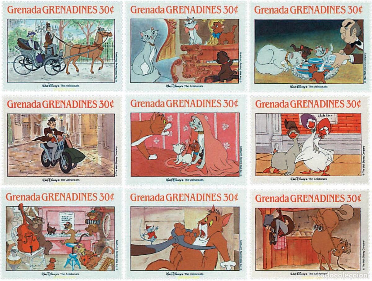 Sellos: 565522 MNH GRANADA GRANADINAS 1988 PELICULAS DE WALT DISNEY