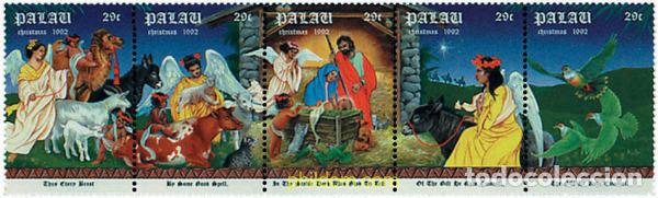 Sellos: 10936 MNH PALAU 1992 NAVIDAD
