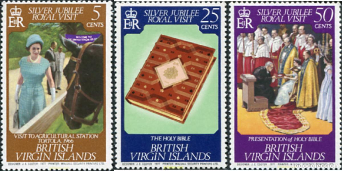 Sellos: 37287 MNH VIRGENES BRITANICAS Islas 1977 VISITA REAL