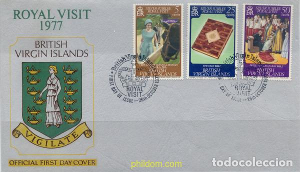 Sellos: 364106 MNH VIRGENES BRITANICAS Islas 1977 25 ANIVERSARIO DE LA ASCENSION AL TRONO DE LA REINA ISABE
