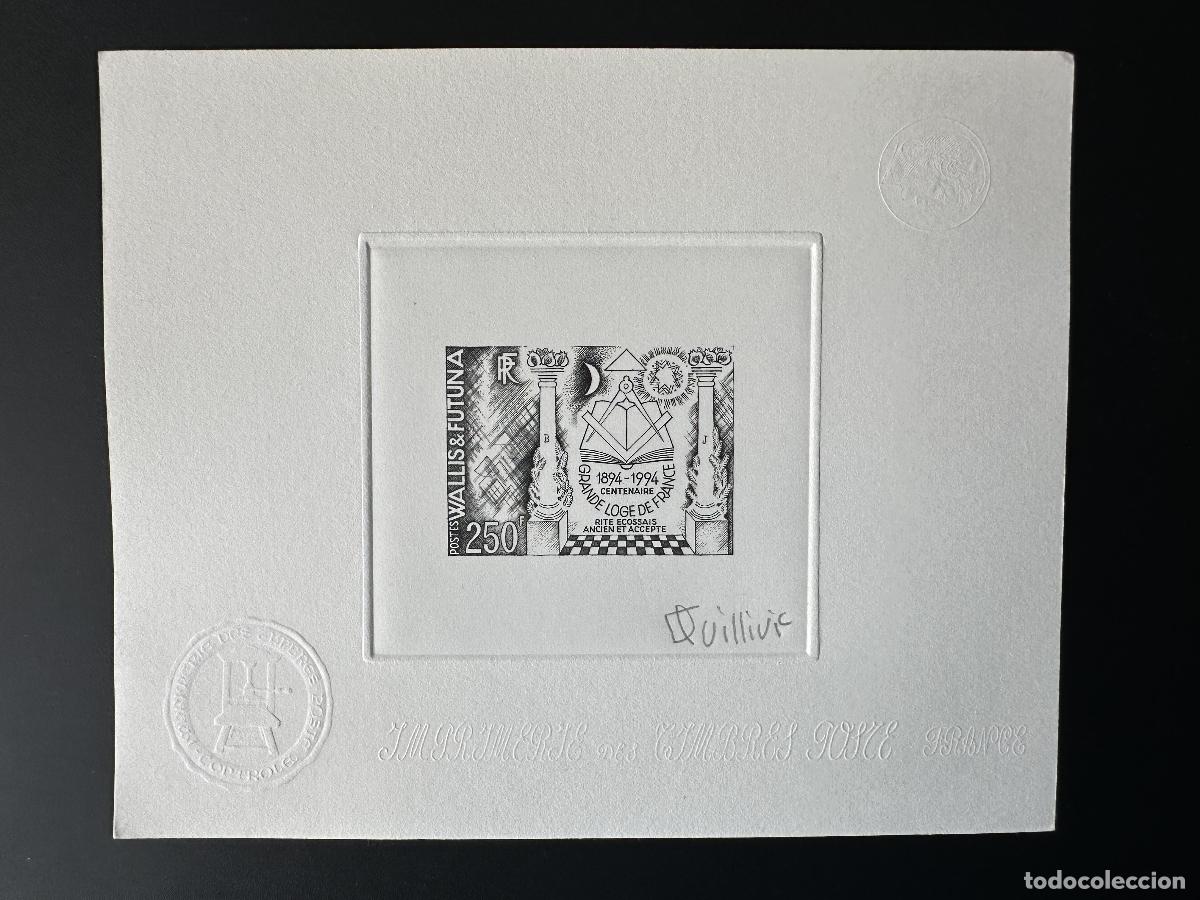 Briefmarken: Albergue de masoner&iacute;a del centenario Wallis Futuna 1994 YT 470 a prueba artistas