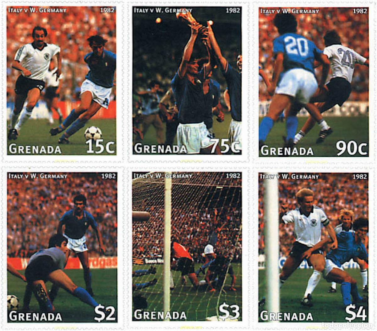 Sellos: 37342 MNH GRANADA 1997 COPA DEL MUNDO DE FUTBOL. FRANCIA-98